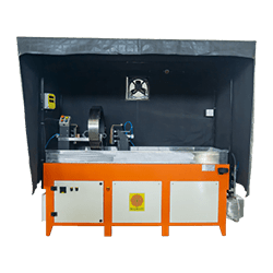 重量鉄道部品の磁粉検査